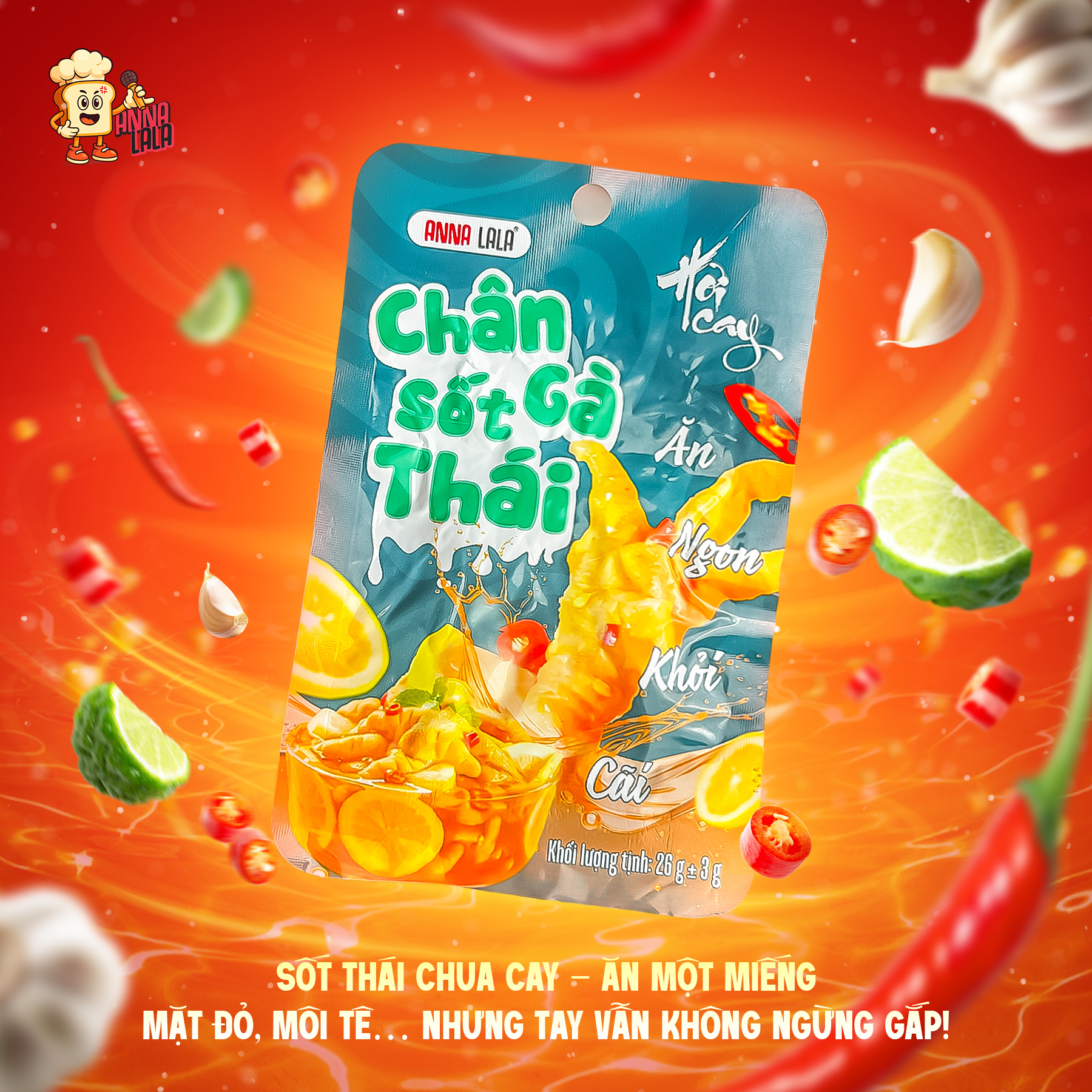 Chân gà sốt Thái