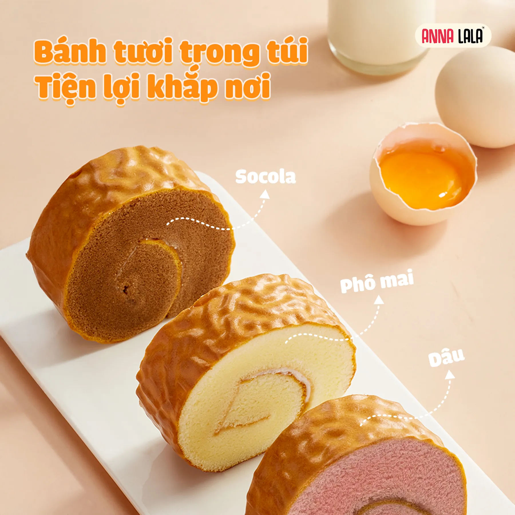 Bánh Bông Lan Cuộn Thụy Sỹ alternate view