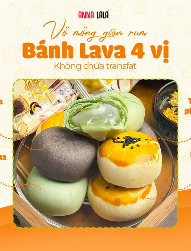 Bánh Lava Nhân Chảy Mochi Kéo Sợi